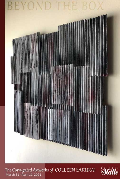 サクライコリーン展BEYOND THE BOXThe Corrugated Artworks of COLLEEN SAKURAI